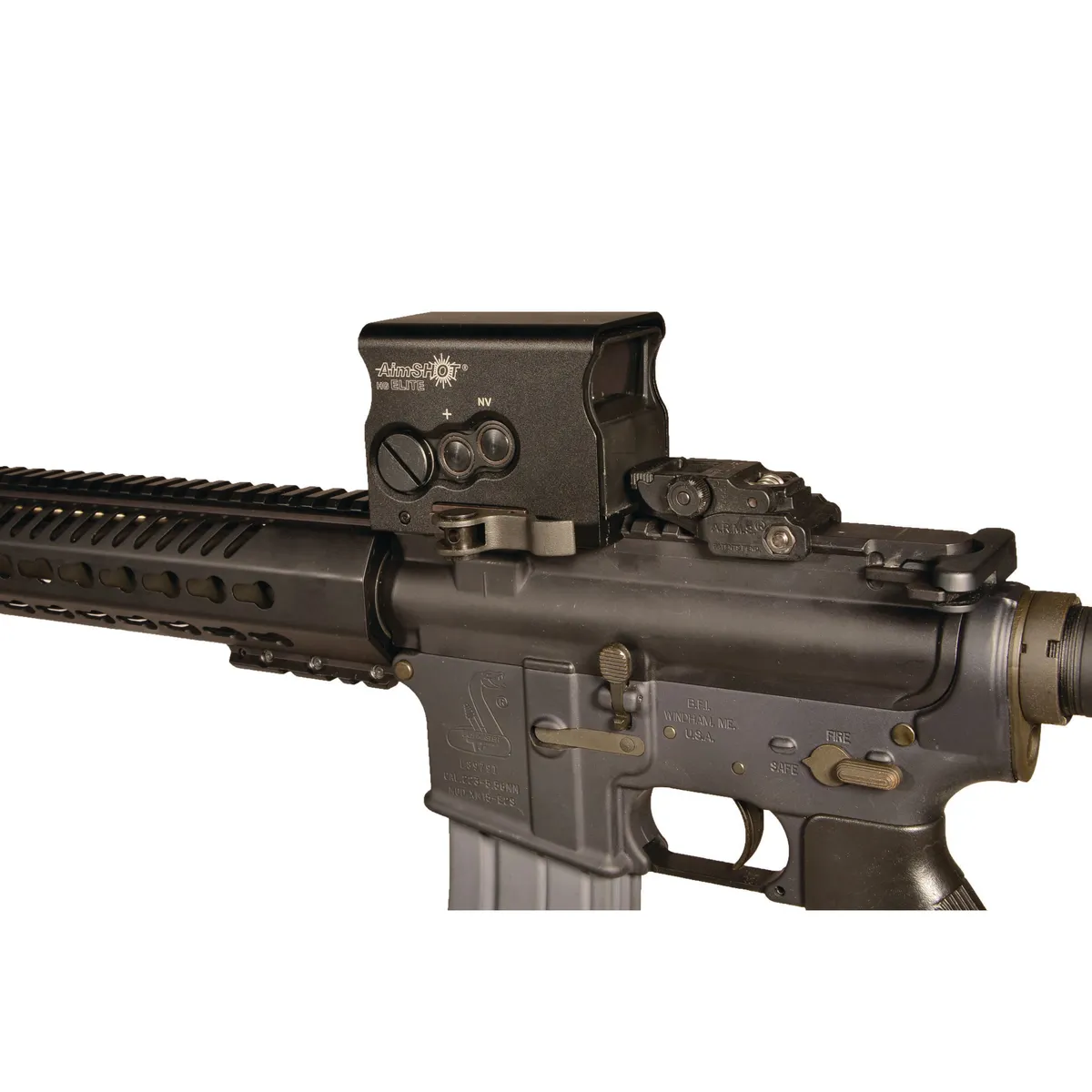 Aimshot Aim Shot HG Elite 1x34mm Reflex Sight, 65 MOA Circle/2 MOA Green Dot - HGELITECGREE - Optic - view 3