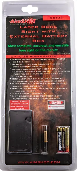 Aimshot Aim Shot Laser Boresight w/ External Battery Box for 22 LR Rifle - BSB22 - Laser - view 2