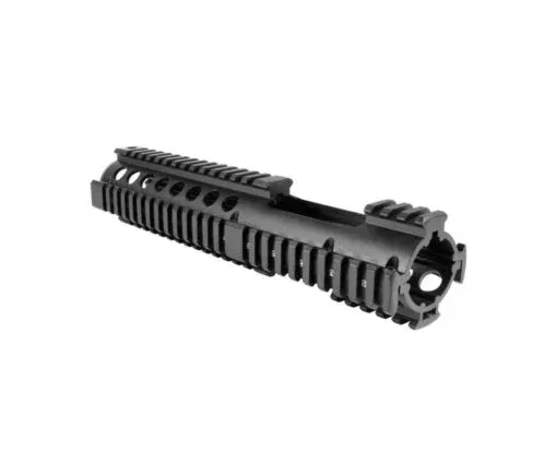 Aim Sports 10" Aluminum Free Floating Mid-Length Quad Rail, Anodized Black - MT061 - Handguard for AR-15 - view 5