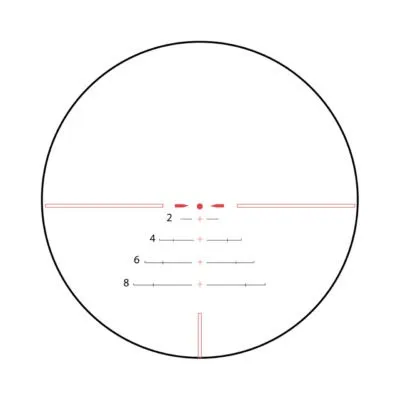 Aim Sports ALPHA 6 1-6X24 30m Riflescope w/ CQ1 MOA Reticle - Rifle Scope - view 1