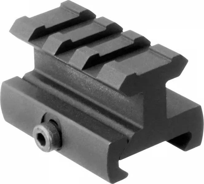 Aim Sports AR-15 Aircraft Grade Aluminum Medium-Profile Riser Mount, Anodized Black - ML110 - Optic Mount - view 2