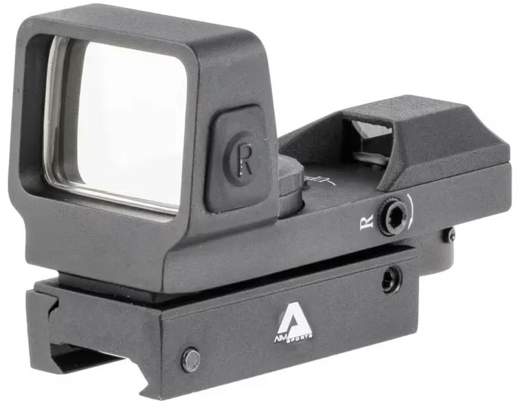 Aim Sports Full Size 1x33mm Reflex Red/Green Sight, Dual Illuminated 4 Pattern - RT503F - Optic, vista 1