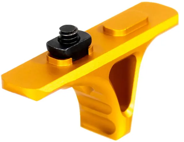 AIM Sports Inc M-LOK Micro Hand Stop Anodized Gold Small - Foregrip for AR-15, vista 1