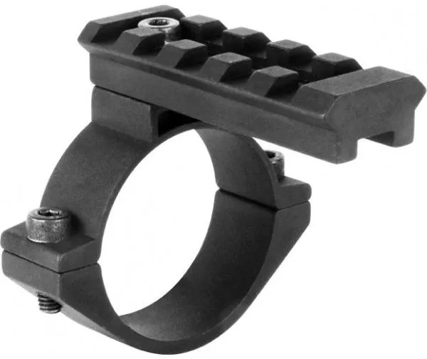 AIM Sports Inc Picatinny Base 1in Scopes Adaptor/Adjustable Black Small - Optic Mount - view 1