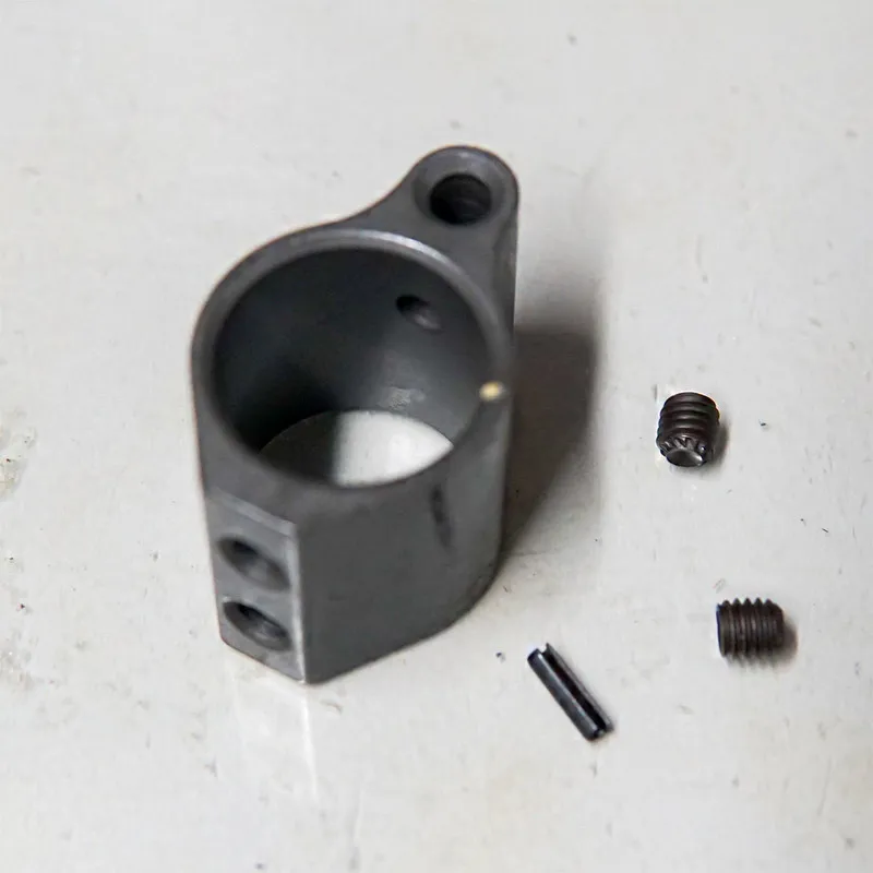 Aim Sports Low-Profile Micro Gas Block, 0.75", Phosphate Coated 1018 Steel - ZH-MGB01 - Gas Block for AR-15 - view 2