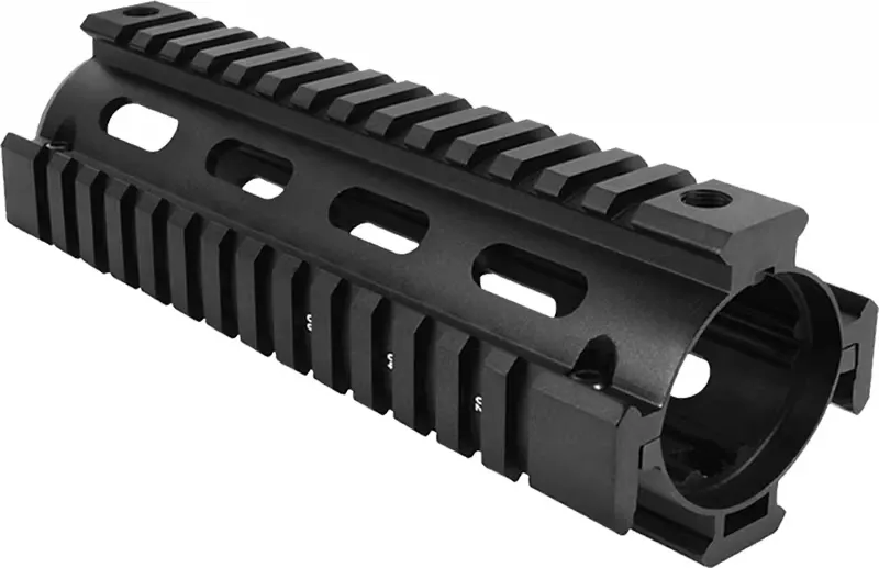 Aim Sports M4 2-Piece Quad Rail Drop-in Handguard, Anodized Black - MT021 - Handguard for AR-15 - view 2
