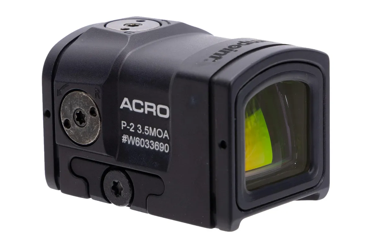 Aimpoint ACRO P-2 3.5 MOA Red Dot Sight - Aluminum Battery Cap - Optic - view 1