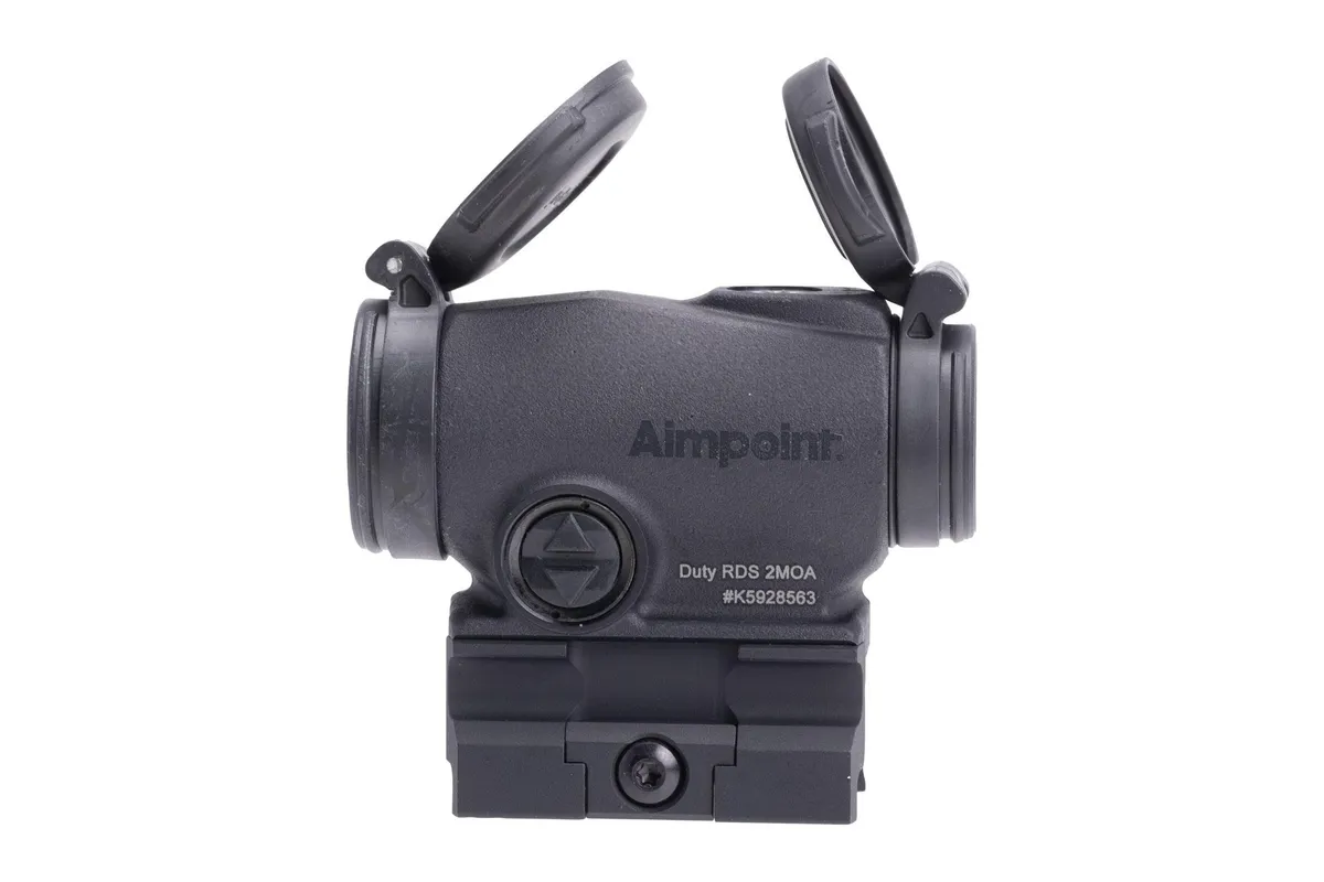 Aimpoint Duty RDS Red Dot Reflex Red Dot Sight 2 MOA Dot with 39mm Picatinny Mount and Spacer Aluminum Matte Black - Optic - view 2