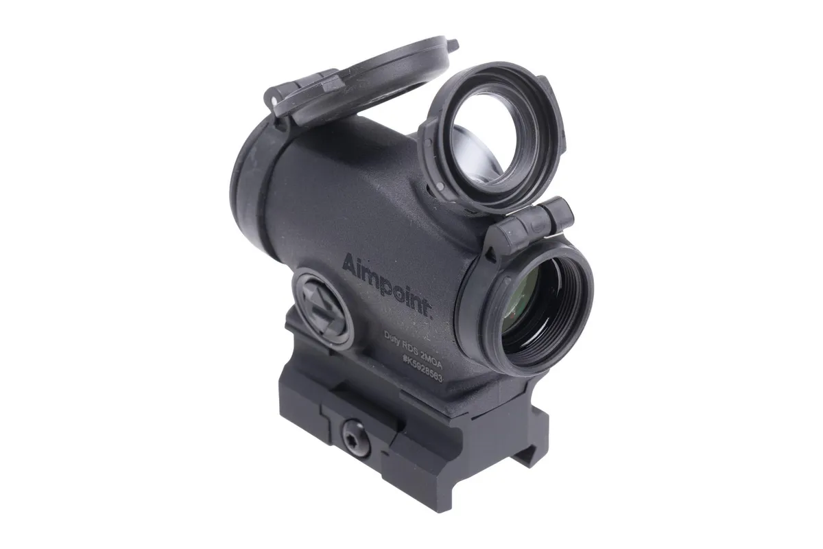 Aimpoint Duty RDS Red Dot Reflex Red Dot Sight 2 MOA Dot with 39mm Picatinny Mount and Spacer Aluminum Matte Black - Optic - view 3