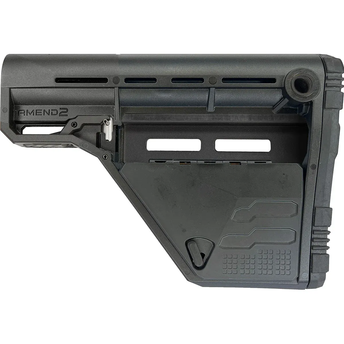 Amend2 Modular Stock Black - Ergonomic and Adjustable Stock for Improved Shooting Stability and Precision - A2AMSLOWSBLK - Stock & Brace for AR-15 - view 1