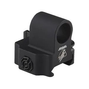 American Defense AD-BP Harris Bi-Pod Adapter with Quick-Release QD-Style Mount Titanium Matte - Optic Mount, vista 1