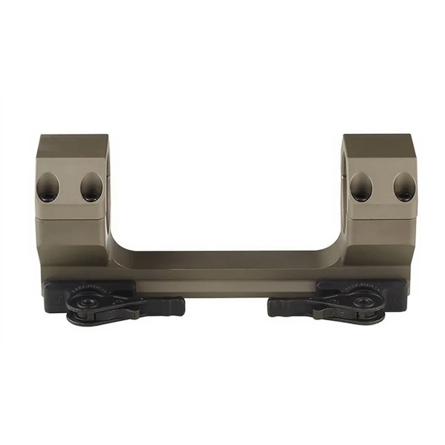 American Defense Delta 30mm 6061 T6 Aluminum Quick Detach Standard Titanium Lever Scope Mount, FDE - AD-DELTA-30-STD-FDE-TL - Optic Mount, vista 1