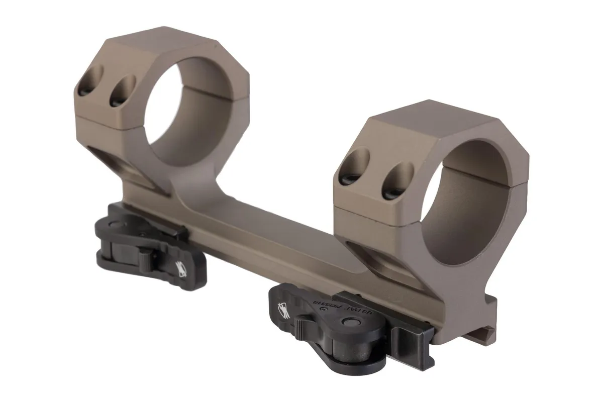 American Defense Delta QD 1-Piece Picatinny Scope Mount 34mm Rings Standard Lever Flat Dark Earth - Optic Mount, vista 4