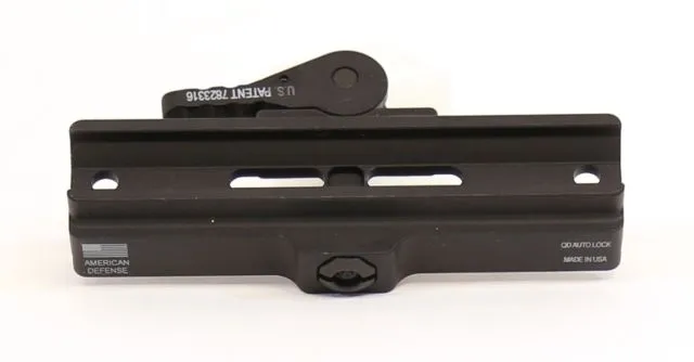 American Defense Manufacturing AD-B4 Modular Base Tactical Lever Black AD-B4 TAC - Optic Mount, vista 1