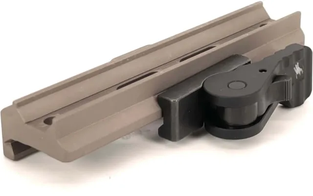 American Defense Manufacturing AD-B4 Modular Base Tactical Lever Flat Dark Earth AD-B4 TAC R FDE - Optic Mount, vista 1