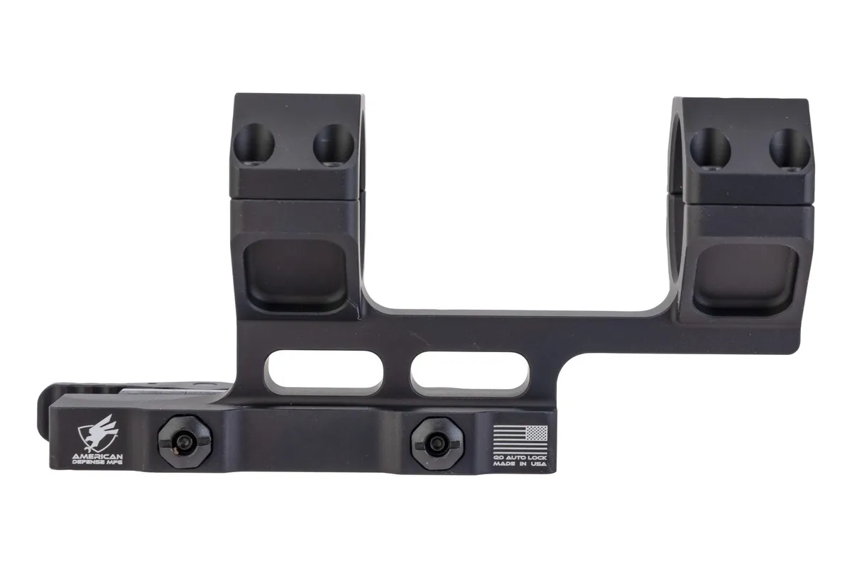 American Defense Manufacturing AD-DELTA-C-H Scope Mount 1.93in NV Height Standard Legacy Lever 34mm Ring Size Black - Optic Mount, vista 2