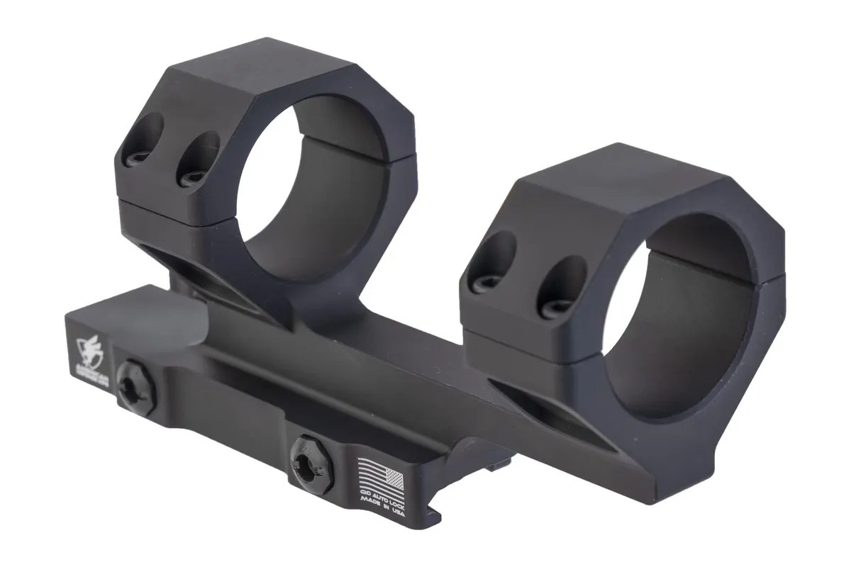 American Defense Manufacturing AD-DELTA-C-M AR-15 Quick Detach Riflescope Mount 34mm 1.70in Height Anodized Finish Black - Optic Mount - view 1