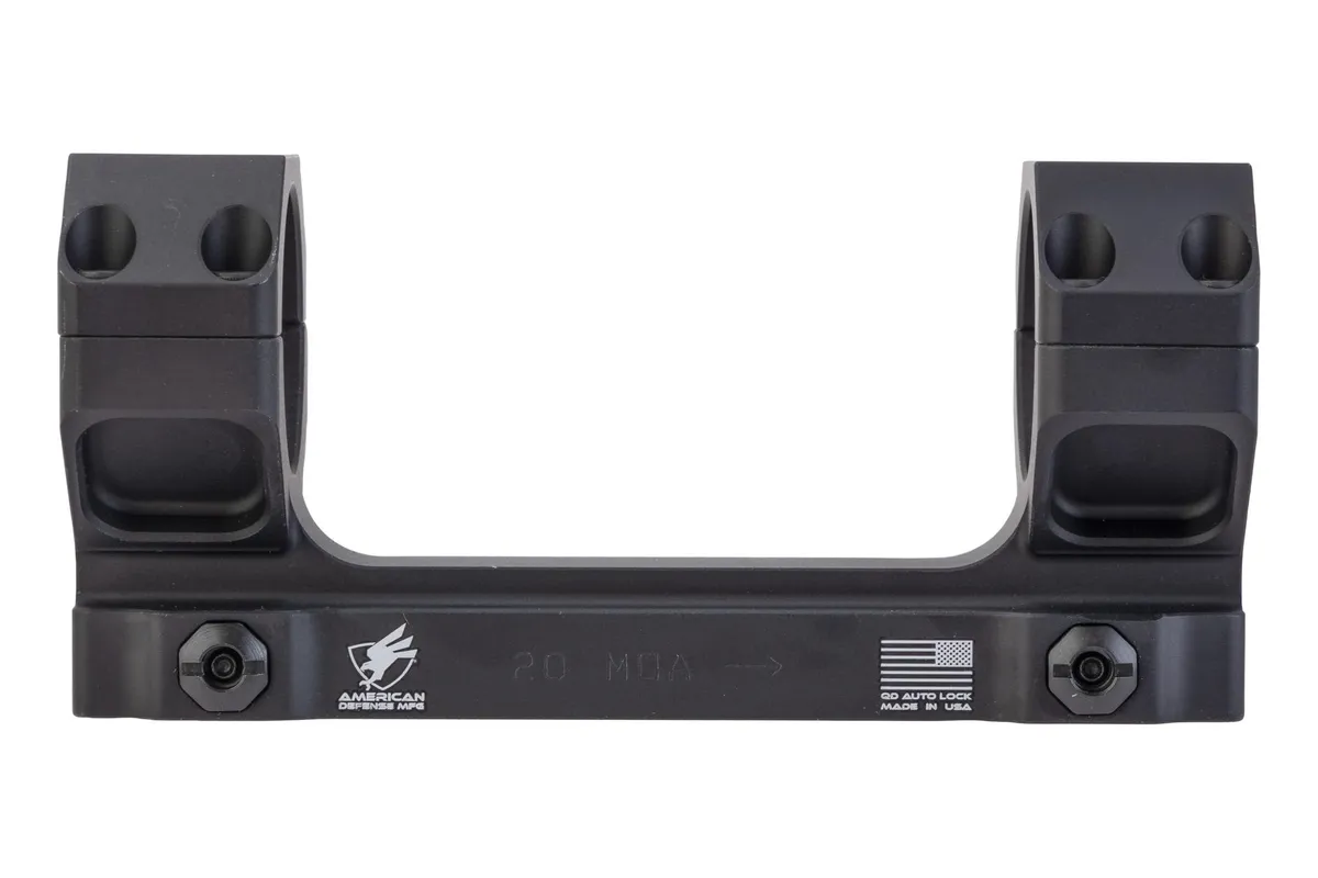 American Defense Manufacturing AD-DELTA Scope Mount Standard Legacy Lever 20 MOA 34mm Ring Size Black - Optic Mount, vista 2