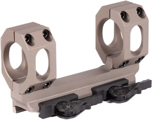 American Defense Manufacturing Dual Ring Scope Mount Straight up Mount 1in Rings Flat Dark Earth AD-RECON-S 1 STD FDE-TL - Optic Mount - view 1