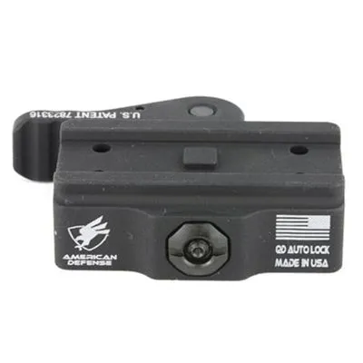 American Defense QR Low Mount Fits Aimpoint Micro T-1, Black - AD-T1-L - Optic Mount - view 1
