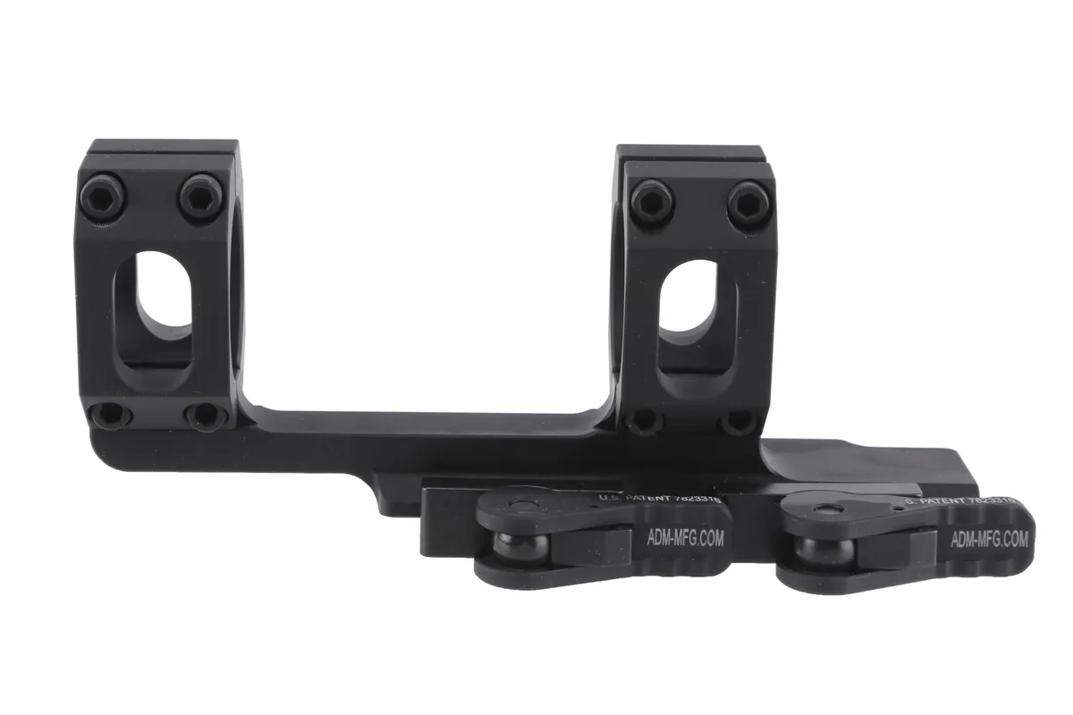 American Defense Recon 30mm Scope Mount - QD Auto Lock Lever - Black - Optic Mount - view 2