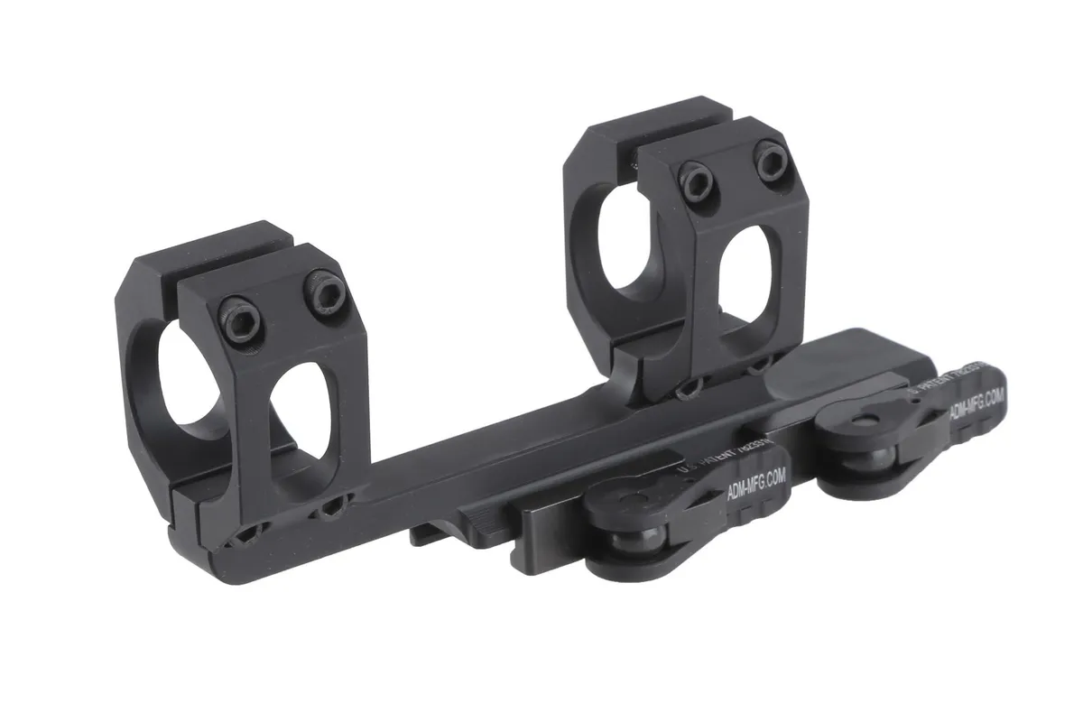 American Defense Recon 30mm Scope Mount - QD Auto Lock Lever - Black- USED/BLEM - Optic Mount - view 1