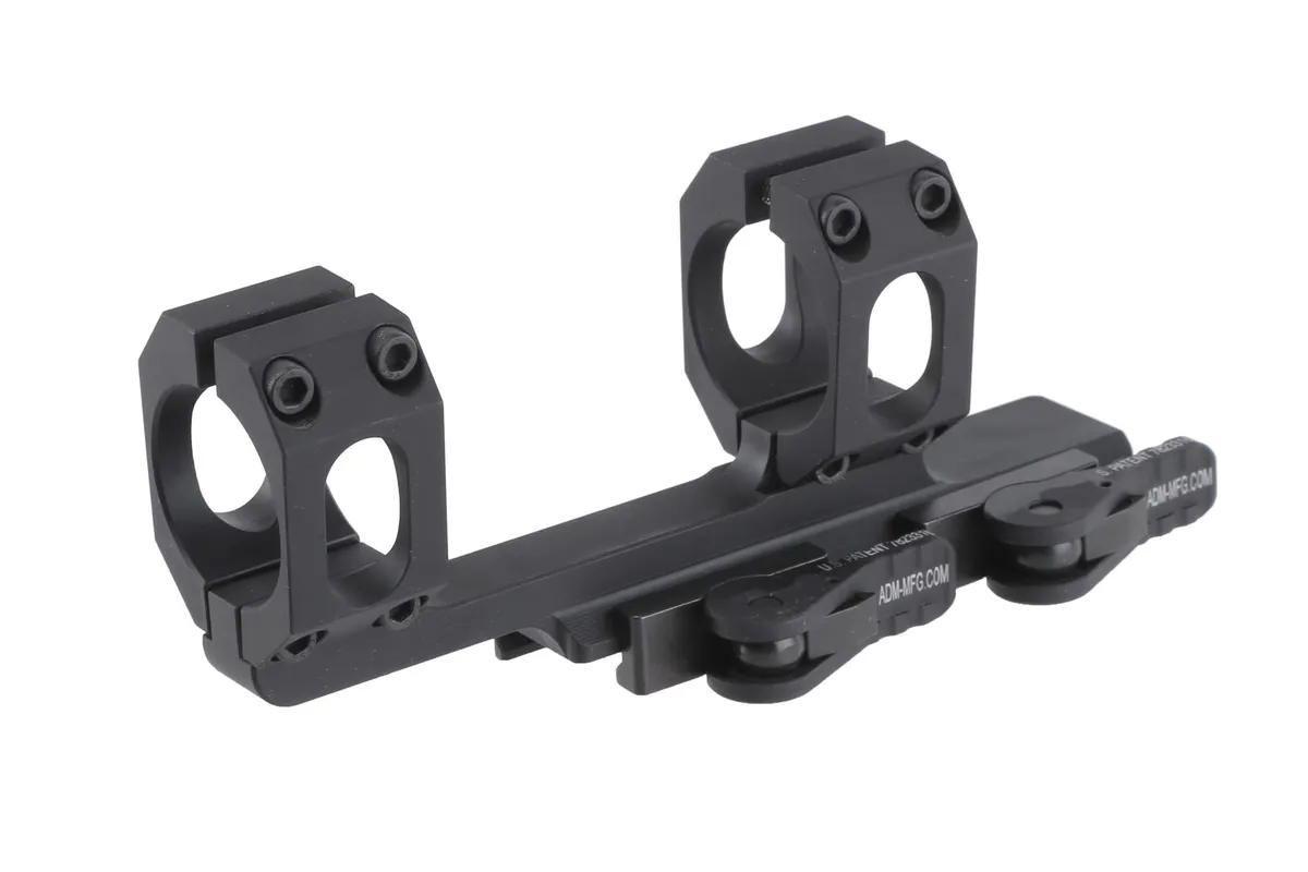 American Defense Recon 30mm Scope Mount - QD Auto Lock Lever - Black - Optic Mount - view 1