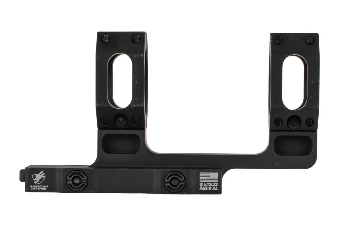 American Defense Recon High Quick Detach 34mm Titanium Lever Scope Mount - Black - Optic Mount - view 1