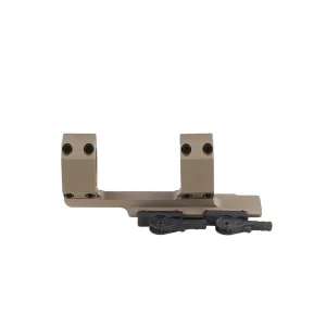 American Defense Recon QD 1-Piece 2" Cantilever Picatinny Scope Mount 30mm Rings Standard Lever Flat Dark Earth Matte Black Standard Height - Optic Mount - view 1
