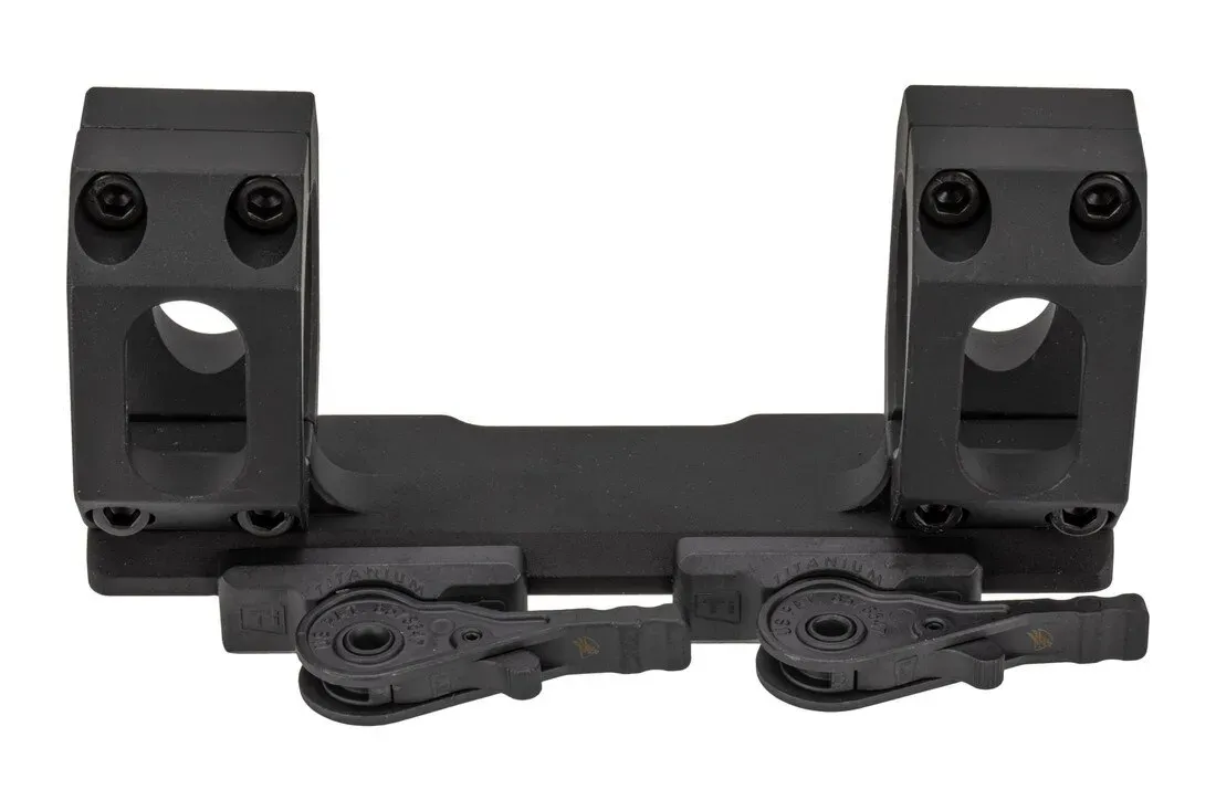 American Defense Recon Straight Low Quick Detach 30mm Scope Mount - Titanium Lever - Black - Optic Mount - view 1