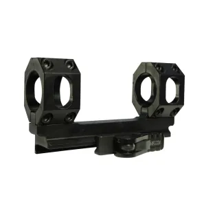 American Defense Scout-S QD 1-Piece Picatinny Scope Mount 1" Rings AR-15 Matte Black - Optic Mount, vista 1
