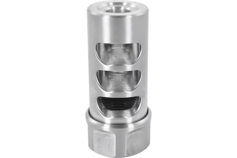American Precision Arms Gen 2 Micro Bastard Self Timing Brake - 30 Cal - 1/2x28 - Stainless - Muzzle Device for AR-15 - view 2