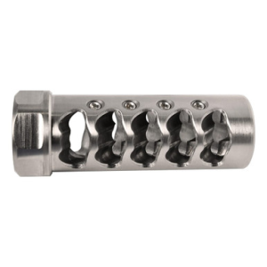 American Precision Arms Gen 4 Fat Bastard Self Timing Muzzle Brake 5/8x24 / 6.5mm / Stainless G4F5865S - Muzzle Device for AR-15 - view 1