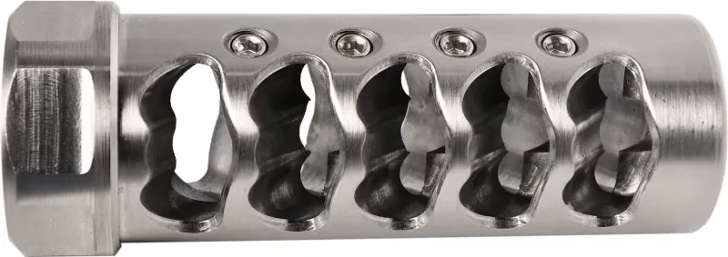 American Precision Arms Gen 4 Fat Bastard Self Timing Muzzle Brake 6mm 5/8x24 Stainless - Muzzle Device for AR-15 - view 1
