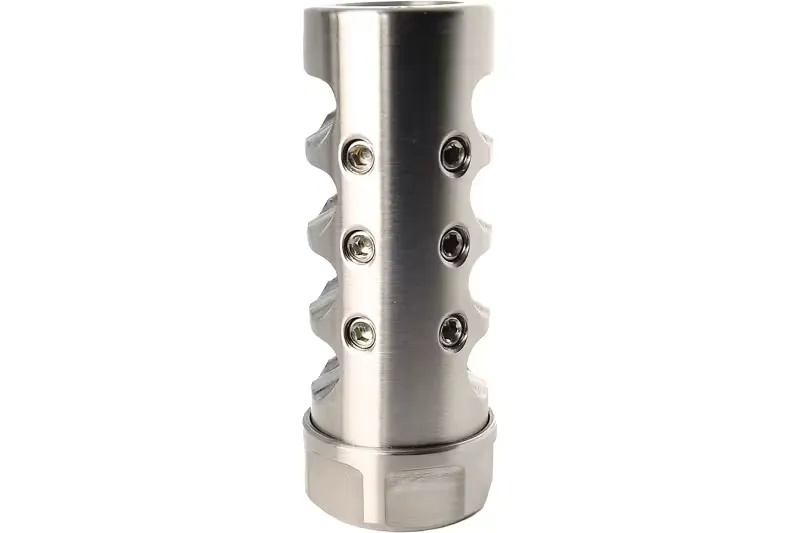 American Precision Arms Gen 4 Little Bastard Self Timing Muzzle Brake 5/8x24 / 6mm / Stainless G4L5860S - Muzzle Device for AR-15 - view 2