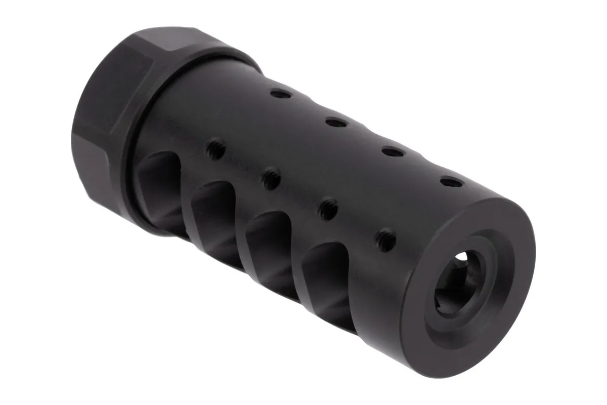 American Precision Arms Little Bastard Gen 3 Self Timing Muzzle Brake 5/8x24 - .30 - Nitride - Muzzle Device for AR-15 - view 1