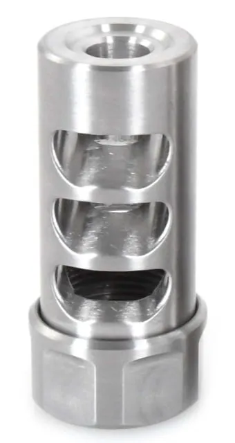 American Precision Arms Little Bastard Gen 3 Self Timing Muzzle Brake 5/8x24 - .30 - Stainless - Muzzle Device for AR-15 - view 2