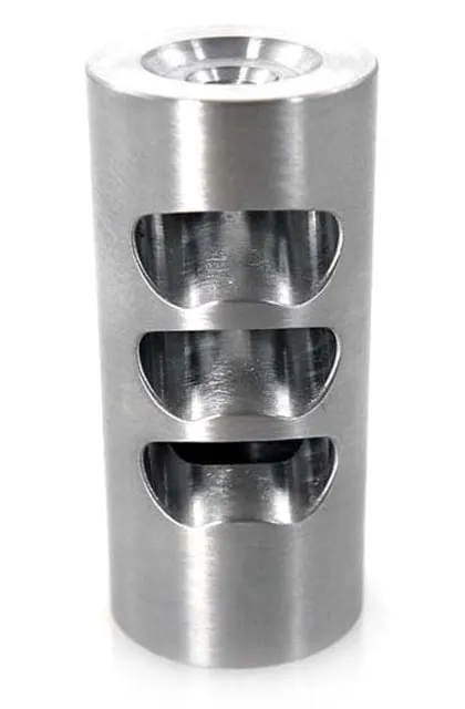American Precision Arms Little Bastard Gen 3 Self Timing Muzzle Brake 5/8x24 - 6.5mm - Stainless - Muzzle Device for AR-15 - view 2