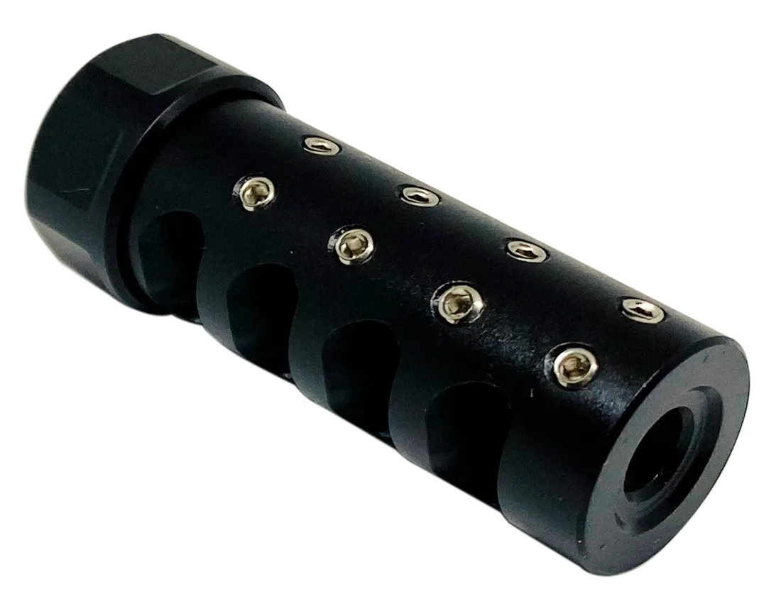 American Precision Arms the Answer Gen 3 Micro Bastard Brake 1/2x28 - 6.5mm - Nitride - Muzzle Device for AR-15 - view 1
