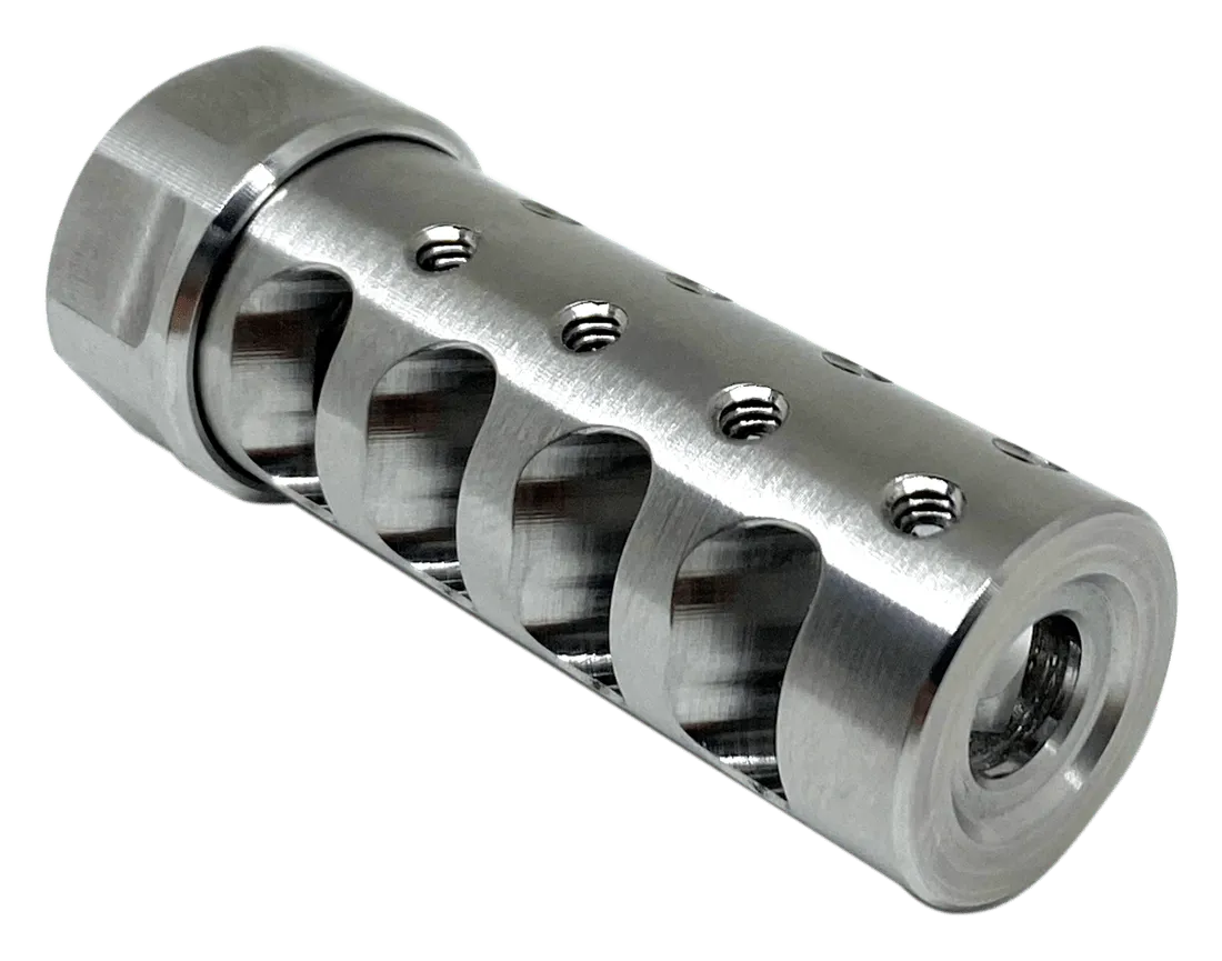 American Precision Arms the Answer Gen 3 Micro Bastard Brake 1/2x28 - 6.5mm - Stainless - Muzzle Device for AR-15 - view 1