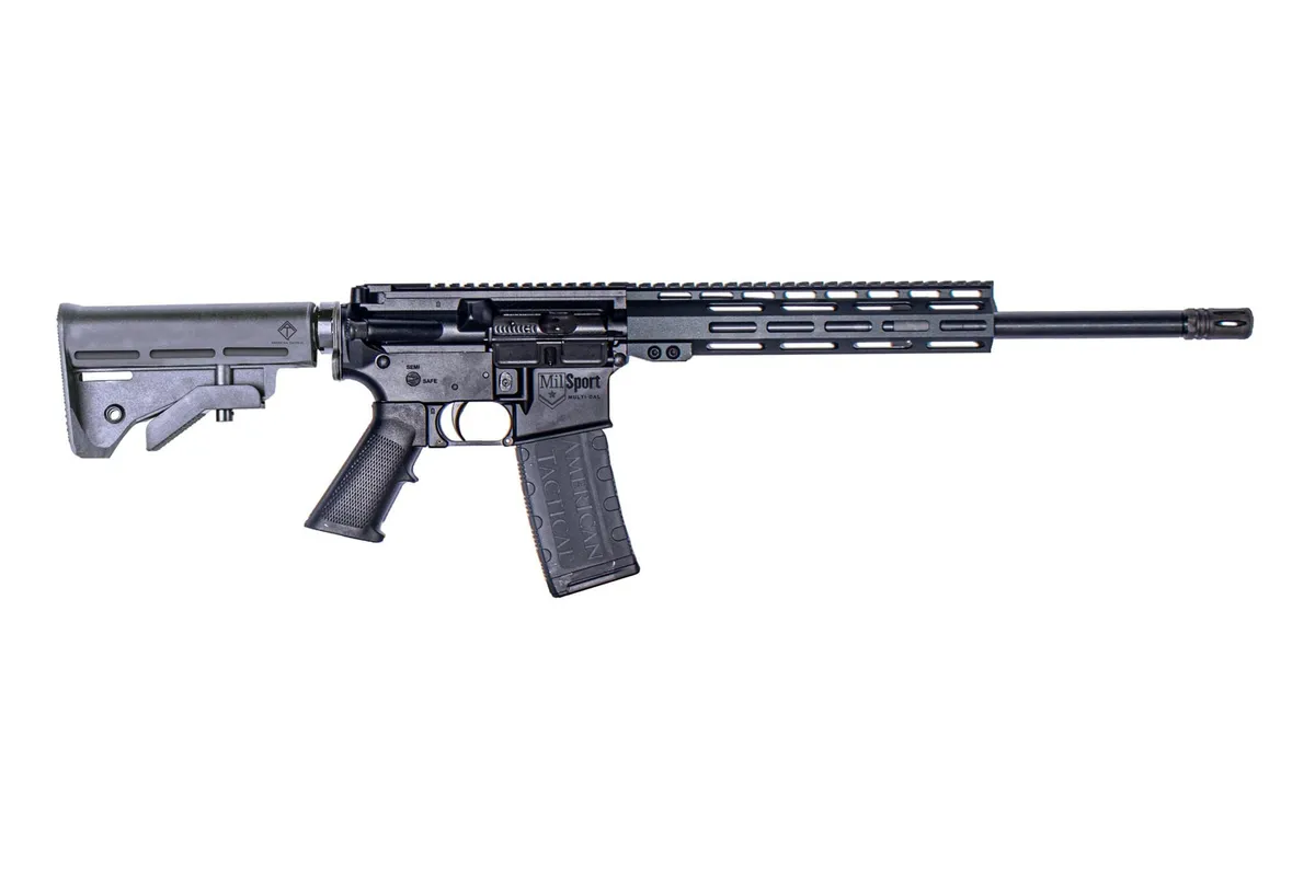 American Tactical Imports Mil-Sport RIA P3P 16" 5.56 NATO 30rd Semi-Auto AR-15 Rifle - Black - Complete Rifle, vista 1
