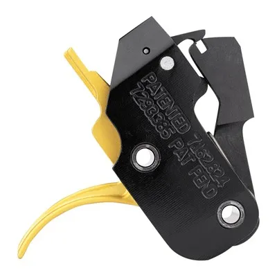 American Trigger Corporation Ar .308 Gold Fixed Triggers 7.62mm - Ar .308 Gold Trigger Curved Fixed 7.62mm - Trigger for AR-15 - view 1