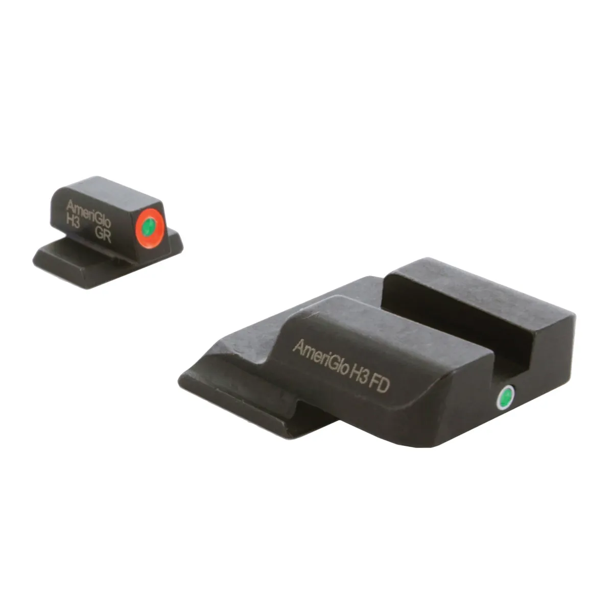 Ameriglo Night Sight Set Front/Rear, Green/Orange/Green - Iron Sights for AR-15 - view 1