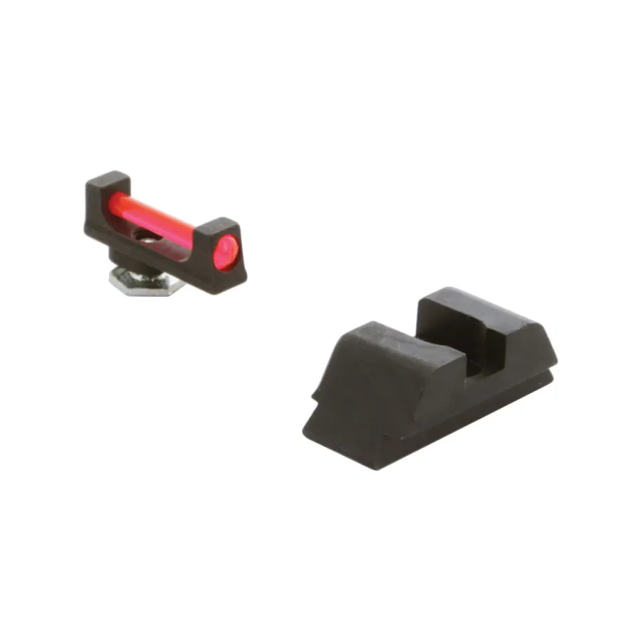 Ameriglo Range Fiber Optic Sight Set Front/Rear, Red/Black - Iron Sights for AR-15 - view 1
