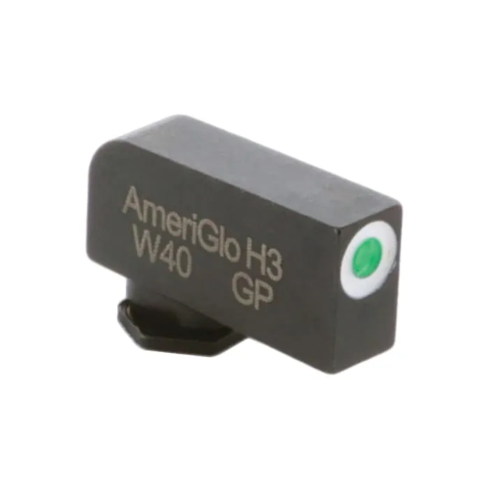 AmeriGlo Sight Set Front/Rear, Green/White/Green - GL-152 - Iron Sights for AR-15 - view 3