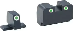 AmeriGlo Suppressor Height 3-Dot Night Sight w/ Tritium Green & White Outline For Springfield - XD181 - Iron Sights for AR-15 - view 1