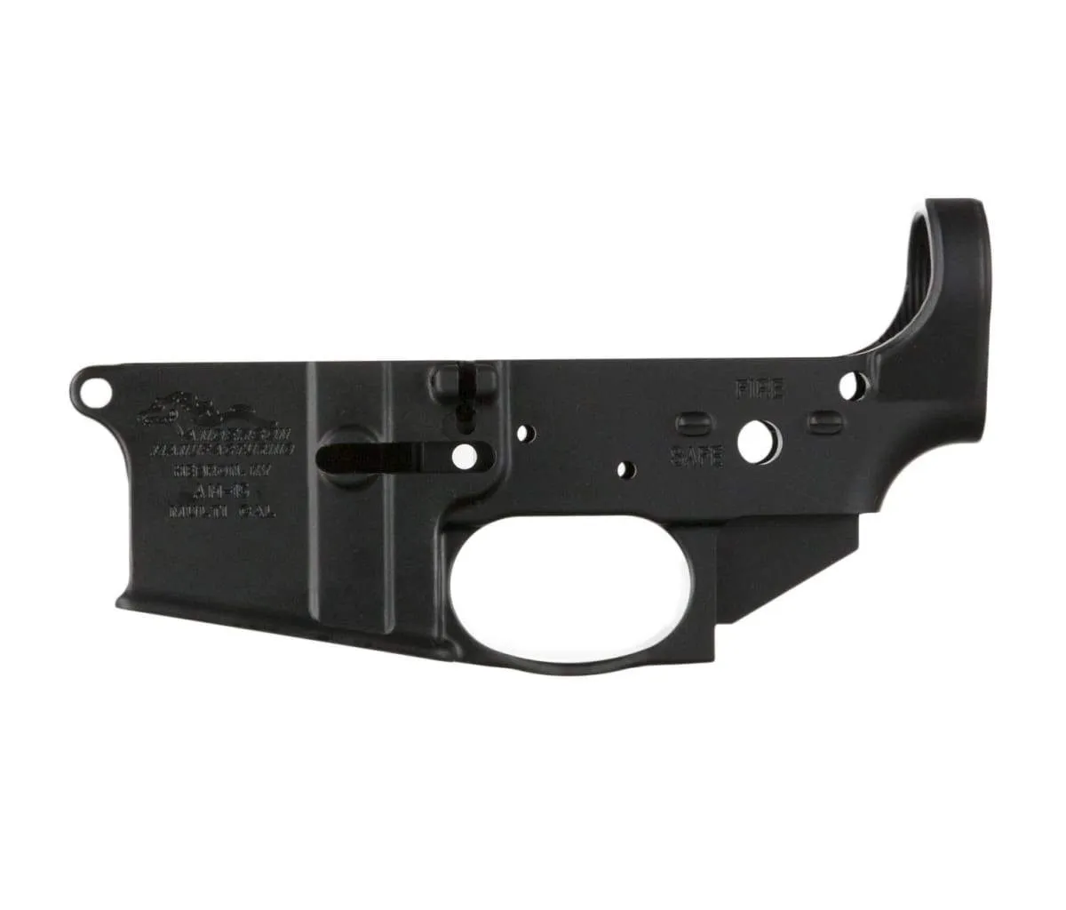 Anderson Manufacturing AM-15 Stripped Lower Receiver - Closed - Anodized Black - Lower Receiver for AR-15 - view 1
