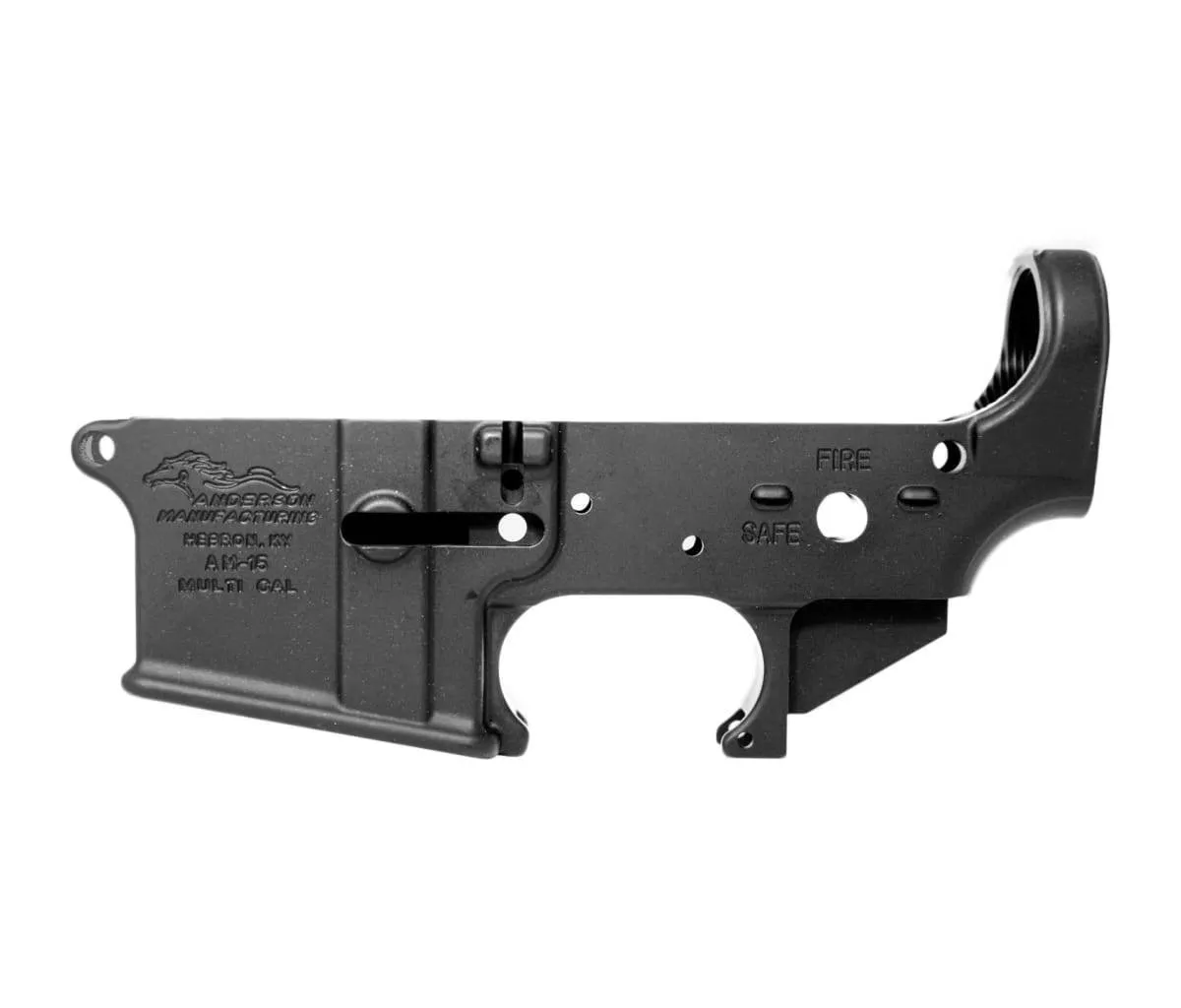 Anderson Manufacturing AM-15 Stripped Lower Receiver - Open - Anodized Black - Lower Receiver for AR-15, vista 1