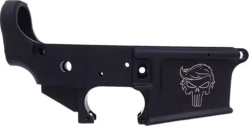 Anderson Manufacturing Anderson D2K067A025OP Lower AR-15 Stripped Receiver Trump Punisher Skull - Lower Receiver for AR-15 - view 1