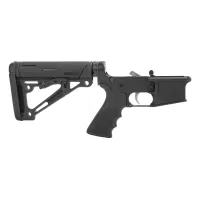 Anderson Manufacturing AM-15 Complete AR-15 Lower Receiver - Black Hogue Grip & Stock - Lower Receiver for AR-15 - view 1